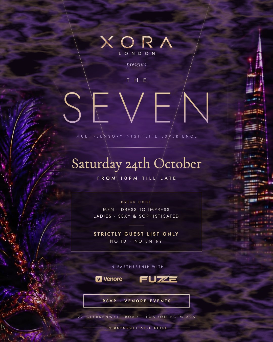 XORA presents The Seven, with Venore & Fuze